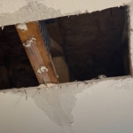 icemaker leak ceiling damage remediation